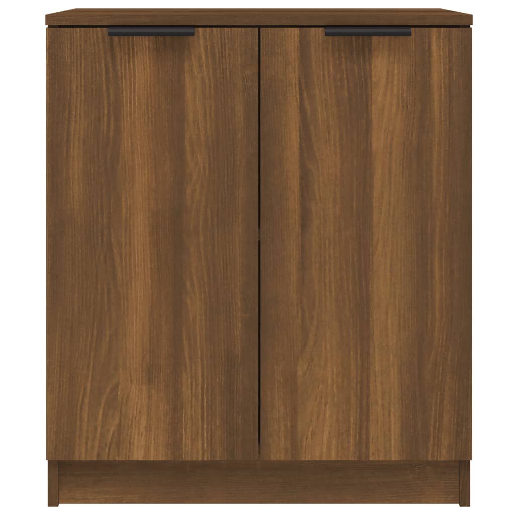 vidaXL Συρταριέρες 2 τεμ. Καφέ Δρυς 60x30x70 εκ. Επεξεργασμένο Ξύλο