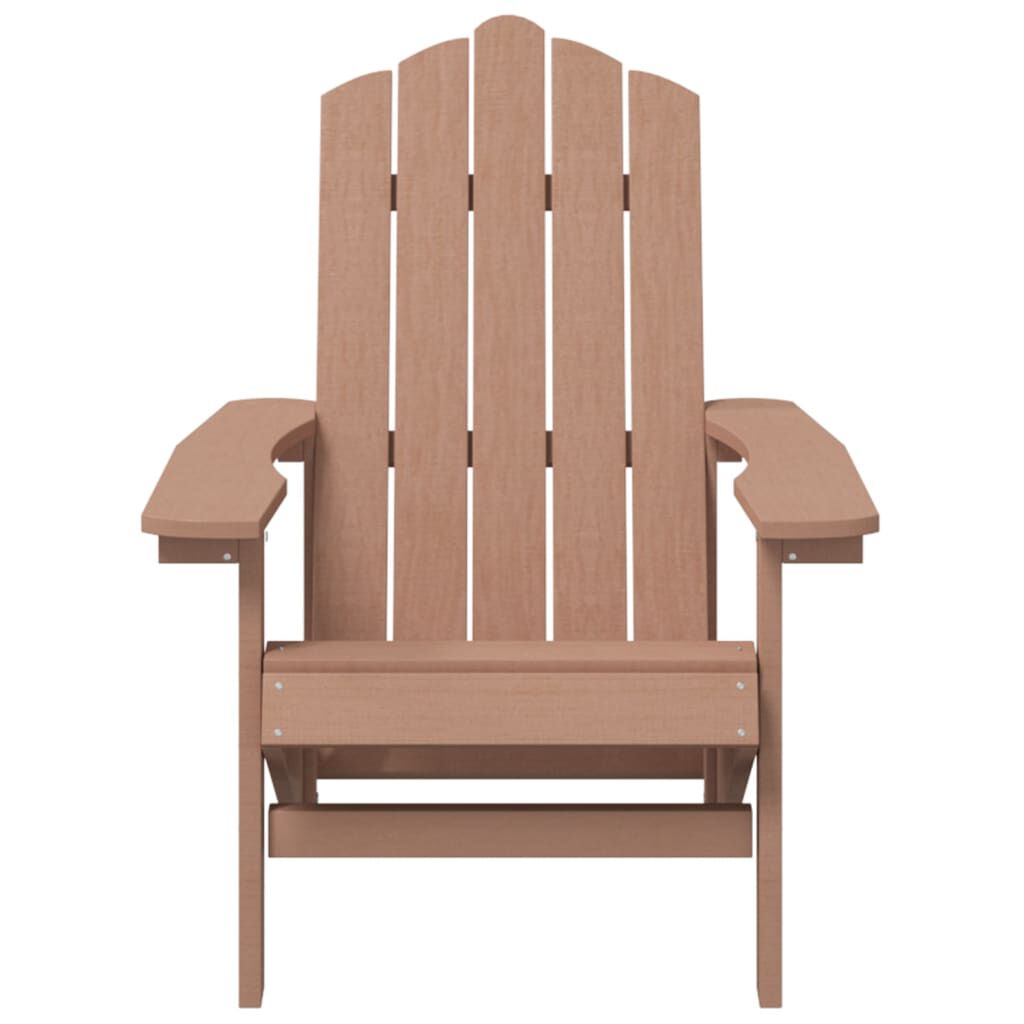 vidaXL Καρέκλα Κήπου Adirondack Καφέ από HDPE