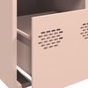 vidaXL Ντουλάπι Ροζ 39x35x103,5 εκ. από Ατσάλι