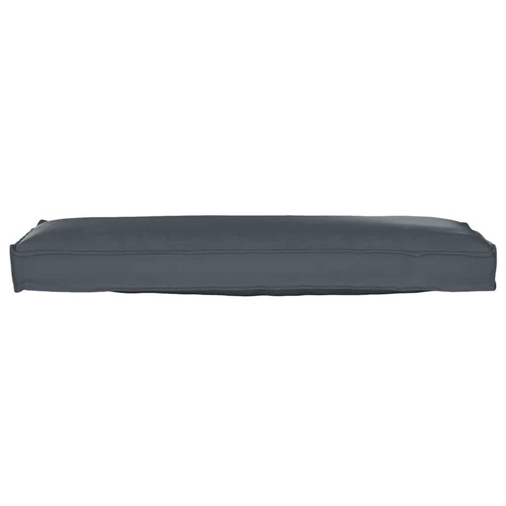 vidaXL Μαξιλάρι παλέτας για πάγκο Ανθρακί 120 x 40 x 8 εκ