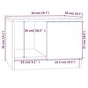 vidaXL Τραπεζάκι Σαλονιού Λευκό 50x50x36 εκ. από Επεξεργασμένο Ξύλο