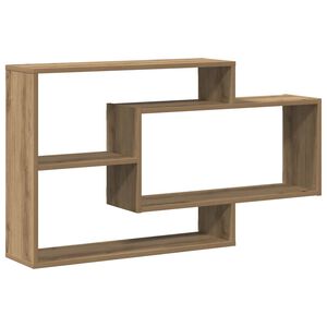 vidaXL Ράφι τοίχου Artisan Oak 104x20x58,5 cm Κατασκευασμένο ξύλο