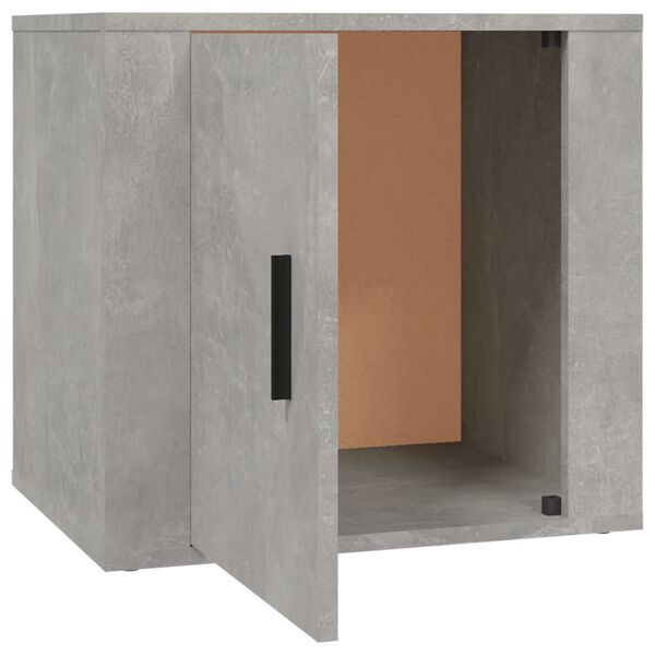 vidaXL Κομοδίνα Γκρι Σκυροδέματος 50x39x47 εκ.