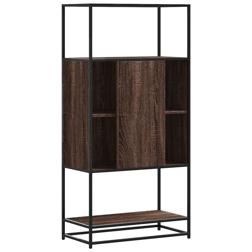 vidaXL Highboard καφέ δρυς Κατασκευασμένο ξύλο και μέταλλο