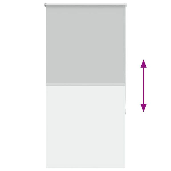 vidaXL Ρολέρ Μπλακάουτ ανοιχτό γκρι 80x150 cm Πλάτος υφάσματος 75,7cm