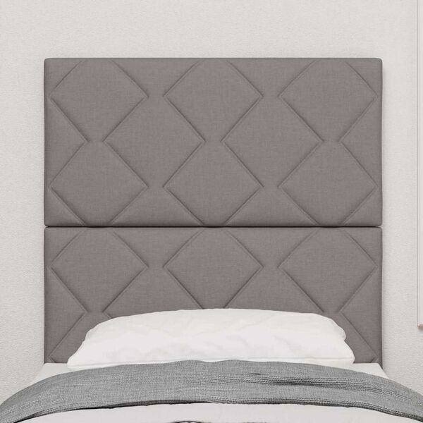 vidaXL Υφασμάτινο Κεφαλάρι Geometric με κεφαλάρι Taupe 80 cm ύφασμα