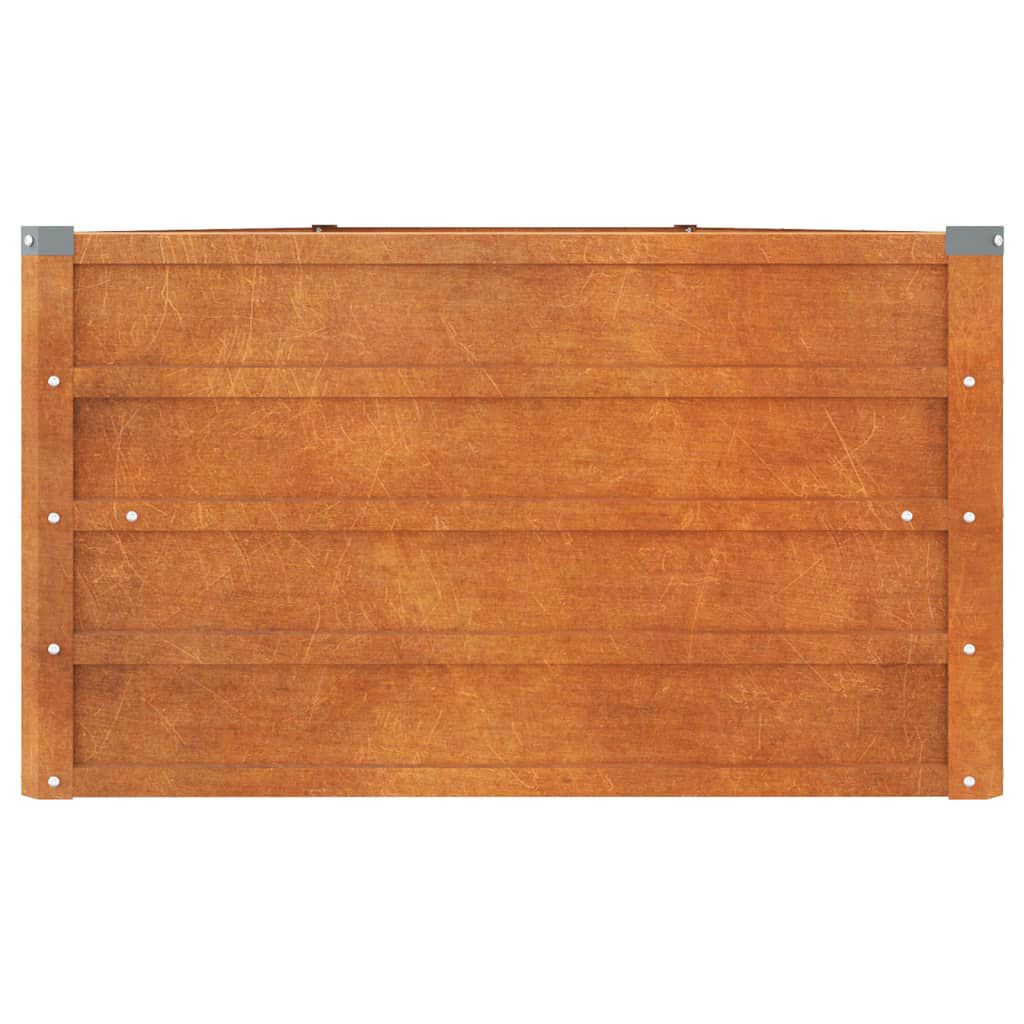 vidaXL Ζαρντινιέρα Σκουριασμένο 400x80x45 εκ. Ατσάλι Σκληρυθέν Αέρα