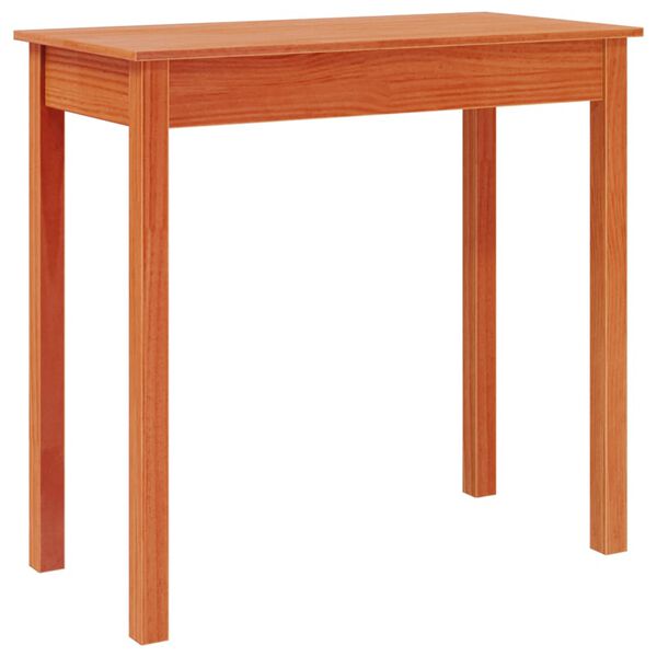vidaXL Τραπέζι κονσόλα Καφέ Κεριού 80x40x75 εκ. Μασίφ Ξύλο Πεύκου