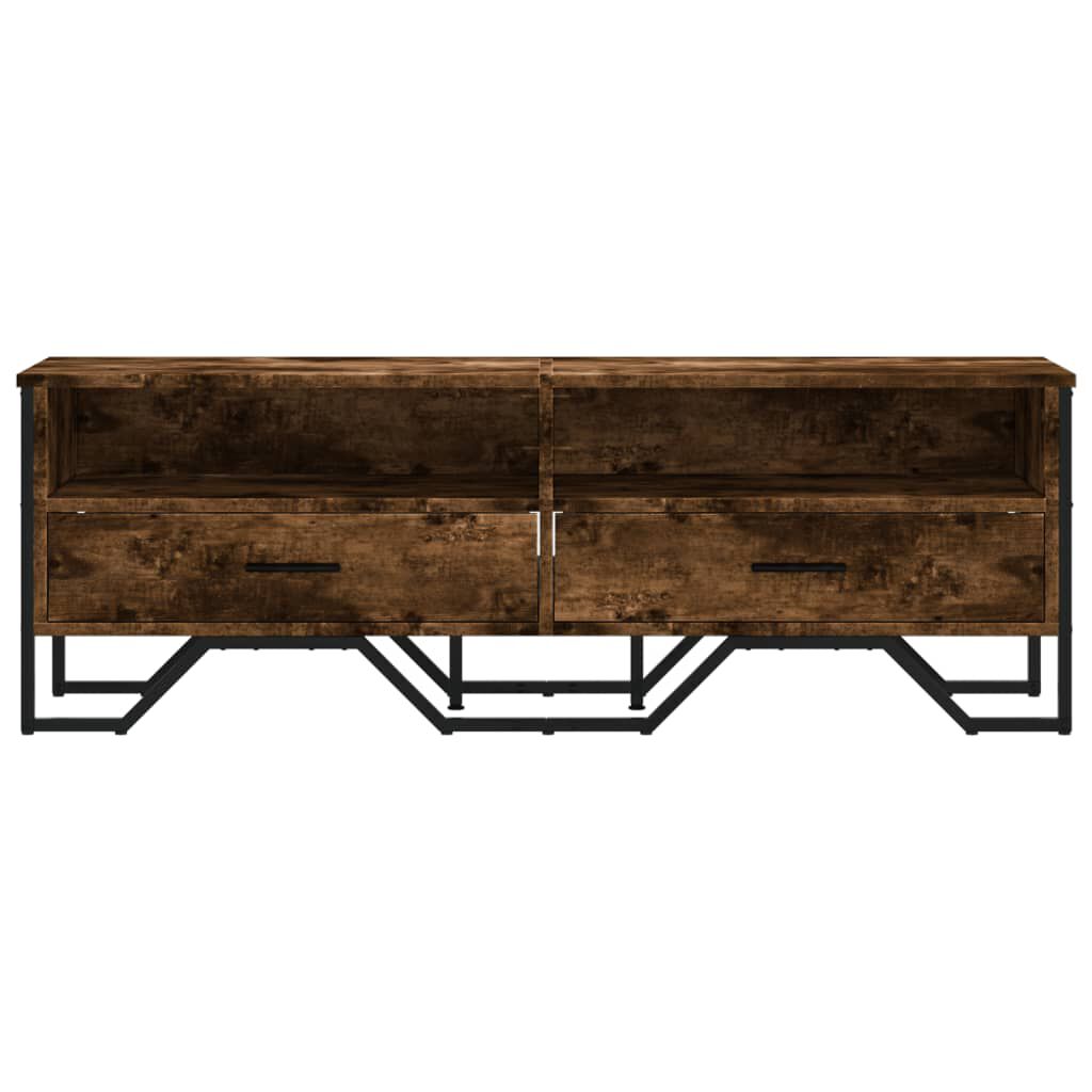vidaXL Έπιπλο Τηλεόρασης Καπνιστή Δρυς 122x34x41εκ. Επεξεργασμένο Ξύλο