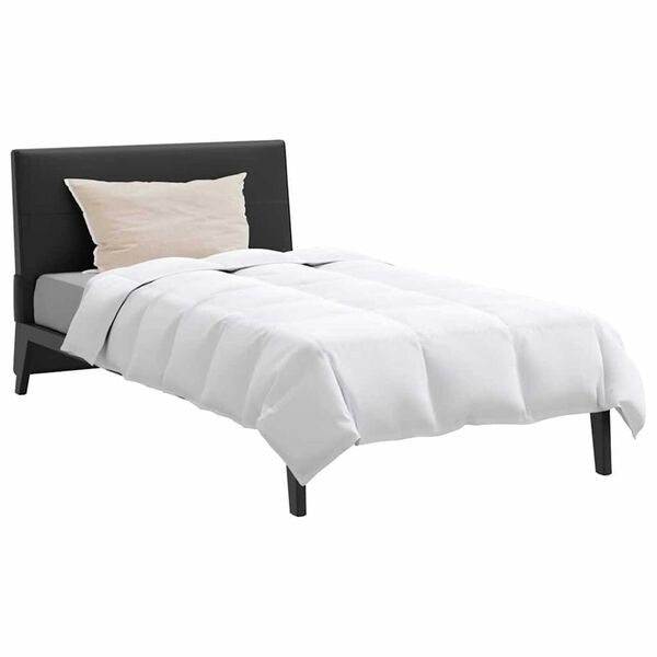 vidaXL Σετ Κουβέρτας με μαξιλάρι 2 pcs Λευκό 140 x 220 cm Πούπουλο