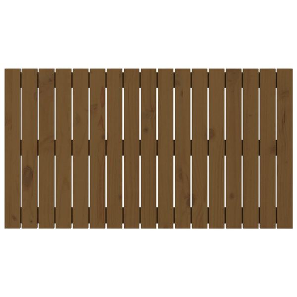 vidaXL Κεφαλάρι Τοίχου Μελί 108x3x60 εκ. από Μασίφ Ξύλο Πεύκου