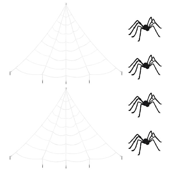 vidaXL &Delta;&iota;&alpha;&kappa;ό&sigma;&mu;&eta;&sigma;&eta; &Sigma;&alpha;&rho;&alpha;&kappa;&iota;&omicron;ύ &Chi;&alpha;&lambda;&omicron;&omicron;&upsilon;ί&nu; &mu;&epsilon; &Iota;&sigma;&tau;ό&sigmaf; 4 pcs &Mu;&alpha;ύ&rho;&omicron; &kappa;&alpha;&iota; &lambda;&epsilon;&upsilon;&kappa;ό