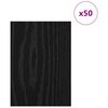 vidaXL Διακοσμητικά Πάνελ 50 pcs Μαύρη δρυς 21 x 30 x 0.3 εκ