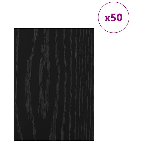 vidaXL Διακοσμητικά Πάνελ 50 pcs Μαύρη δρυς 21 x 30 x 0.3 εκ