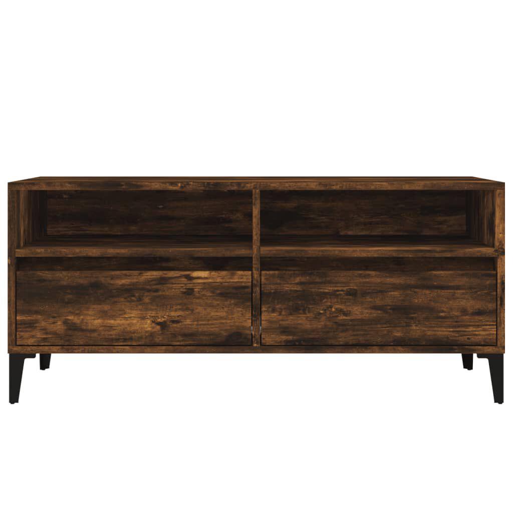 vidaXL Έπιπλο Τηλεόρασης Καπνιστή Δρυς 100x34,5x44,5 εκ. Επεξ. Ξύλο