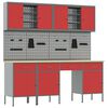 vidaXL &Nu;&tau;&omicron;&upsilon;&lambda;ά&pi;&alpha; &Epsilon;&rho;&gamma;&alpha;&sigma;ί&alpha;&sigmaf; 10 pcs &Kappa;ό&kappa;&kappa;&iota;&nu;&omicron; &Mu;&eta;&chi;&alpha;&nu;&iota;&sigma;&mu;έ&nu;&omicron; &xi;ύ&lambda;&omicron; &kappa;&alpha;&iota; &alpha;&tau;&sigma;ά&lambda;&iota;