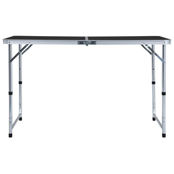 vidaXL Τραπέζι Κάμπινγκ Πτυσσόμενο Γκρι 120 x 60 εκ. Αλουμινίου