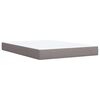 vidaXL &Kappa;&rho;&epsilon;&beta;ά&tau;&iota; Boxspring &mu;&epsilon; &Sigma;&tau;&rho;ώ&mu;&alpha; Taupe 140x200 &epsilon;&kappa;. &Upsilon;&phi;&alpha;&sigma;&mu;ά&tau;&iota;&nu;&omicron;