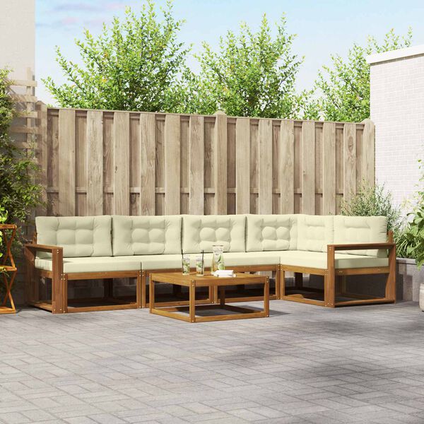 vidaXL &Sigma;&epsilon;&iota;&rho;ά &Kappa;&alpha;&nu;&alpha;&pi;έ &Epsilon;&xi;&omega;&tau;&epsilon;&rho;&iota;&kappa;&omicron;ύ &mu;&epsilon; &mu;&alpha;&xi;&iota;&lambda;ά&rho;&iota; 6 pcs &Phi;&upsilon;&sigma;&iota;&kappa;ό &kappa;&alpha;&iota; &Kappa;&rho;έ&mu;&alpha;