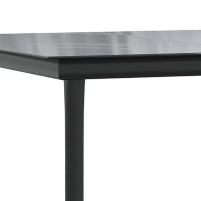 vidaXL Σετ Επίπλων Bistro Κήπου 3τεμ Γκρι/Μαύρο Συνθετικό Ρατάν/Ατσάλι