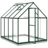 vidaXL Θερμοκήπιο με Πλαίσιο Βάσης Πράσινο 224x169x202 εκ. Αλουμινίου