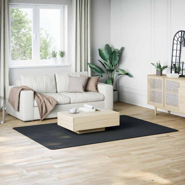 vidaXL Χαλί Πλενόμενο Μαλακό Shaggy Μαύρο 160 x 230 εκ. Αντιολισθητικό