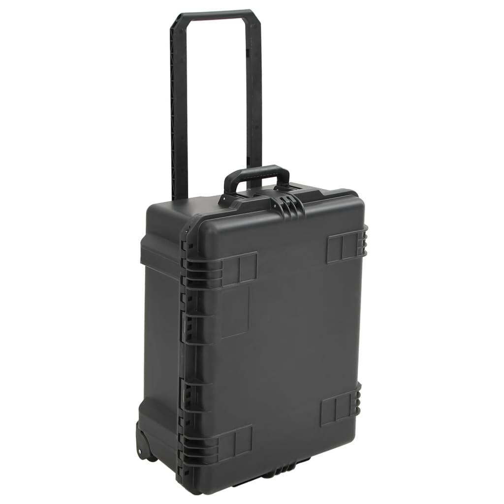vidaXL Θήκη Πτήσης Φορητή Μαύρη 62,5x50x28,5 εκ. από Πολυπροπυλένιο