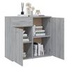 vidaXL Ντουλάπι Γκρι Sonoma 80 x 36 x 75 εκ. από Επεξεργασμένο Ξύλο