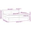 vidaXL &Kappa;&rho;&epsilon;&beta;ά&tau;&iota; Boxspring &mu;&epsilon; &Sigma;&tau;&rho;ώ&mu;&alpha; &Sigma;&kappa;&omicron;ύ&rho;&omicron; &Pi;&rho;ά&sigma;&iota;&nu;&omicron; 200x200&epsilon;&kappa;. &Beta;&epsilon;&lambda;&omicron;ύ&delta;&iota;&nu;&omicron;