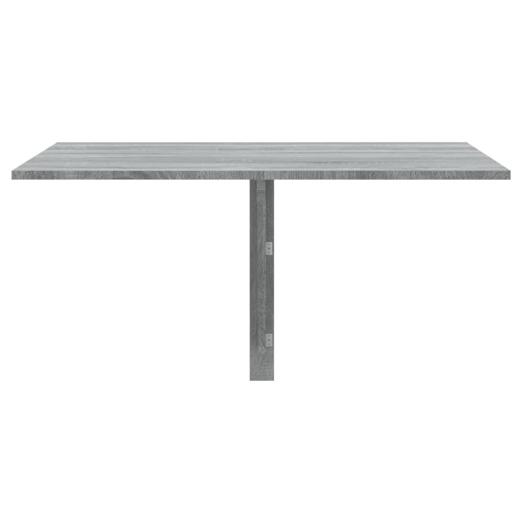 vidaXL Τραπέζι Τοίχου Πτυσσόμενο Γκρι Sonoma 10x60x56 εκ. Επεξ. Ξύλο