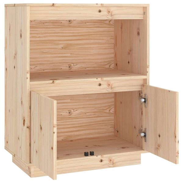 vidaXL Ντουλάπι 60 x 34 x 75 εκ. από Μασίφ Ξύλο Πεύκου