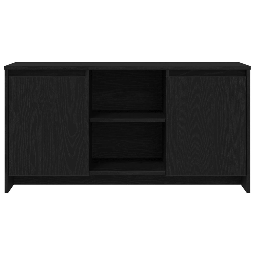 vidaXL Κάθισμα TV σε Μαύρο Δρυς 102x37,5x52,5 εκ από Επεξεργασμένο Ξύλο