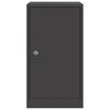 vidaXL γραμματοκιβώτιο Μαύρο 30 x 23 x 55 εκ. Ατσάλι