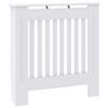 vidaXL Κάλυμμα Καλοριφέρ 2 pcs Λευκό 78x19x81.5εκ Μηχανικά ξύλο