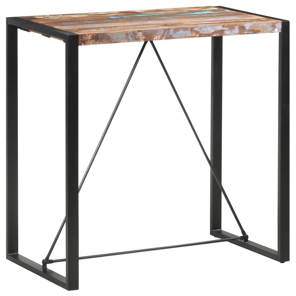 vidaXL Τραπέζι Μπαρ 110 x 60 x 110 εκ. από Μασίφ Ανακυκλωμένο Ξύλο