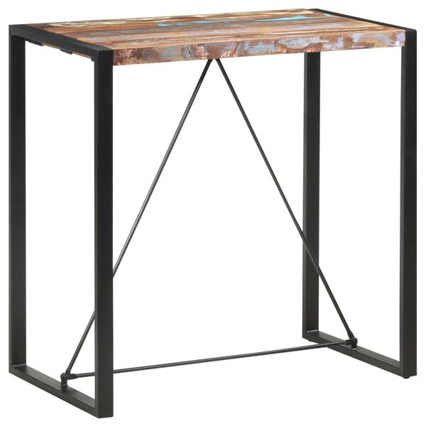 vidaXL Τραπέζι Μπαρ 110 x 60 x 110 εκ. από Μασίφ Ανακυκλωμένο Ξύλο