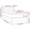 vidaXL &Kappa;&rho;&epsilon;&beta;ά&tau;&iota; Boxspring &mu;&epsilon; &Sigma;&tau;&rho;ώ&mu;&alpha; &Sigma;&kappa;&omicron;ύ&rho;&omicron; &Mu;&pi;&lambda;&epsilon; 100x200 &epsilon;&kappa;. &Beta;&epsilon;&lambda;&omicron;ύ&delta;&iota;&nu;&omicron;