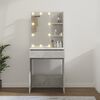 vidaXL Μπουντουάρ με LED Γκρι Σκυροδέματος 60x40x140 εκ.