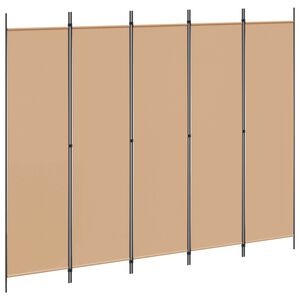 vidaXL 5-Panel &Delta;&iota;&chi;&omicron;&tau;ό&mu;&omicron;&sigmaf; &Mu;&pi;&epsilon;&zeta; 250 x 200 cm Ύ&phi;&alpha;&sigma;&mu;&alpha;