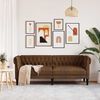 vidaXL Καναπές Chesterfield Άλλο Καφέ 201.5 x 74.5 x 74.5 εκατοστά