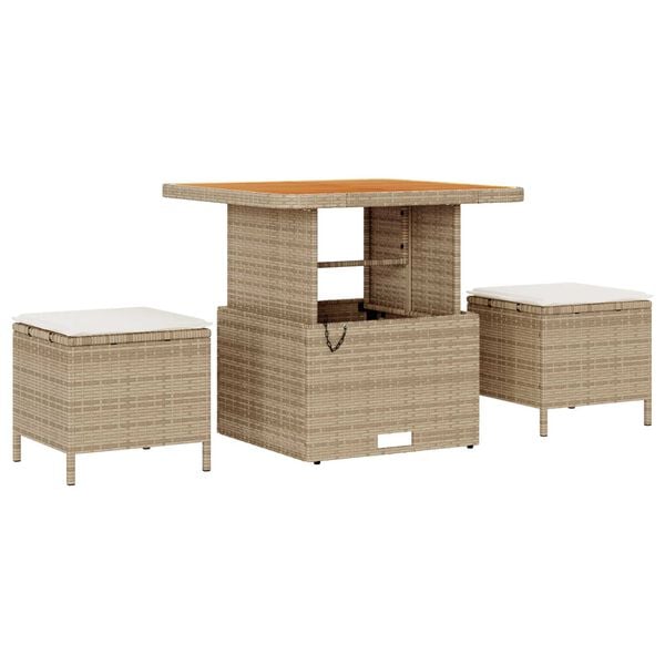vidaXL Σετ Καναπέ Κήπου 12 pcs Μπεζ, Κρέμα 80 x 80 x 71 cm