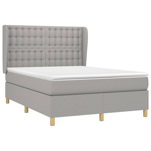 vidaXL &Kappa;&rho;&epsilon;&beta;ά&tau;&iota; Boxspring &mu;&epsilon; &Sigma;&tau;&rho;ώ&mu;&alpha; &Alpha;&nu;&omicron;&iota;&chi;&tau;ό &Gamma;&kappa;&rho;&iota; 140x200 &epsilon;&kappa;. &Upsilon;&phi;&alpha;&sigma;&mu;ά&tau;&iota;&nu;&omicron;