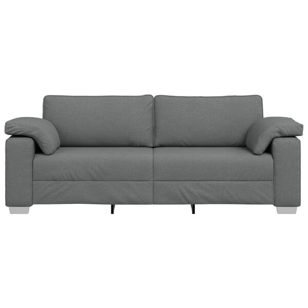 vidaXL Καναπές Τριών Θέσεων Σκούρο Γκρι 178 cm Υφάσματος