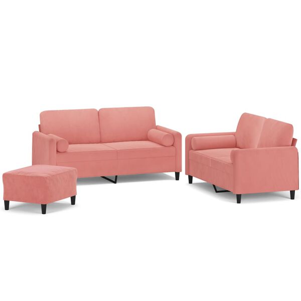 vidaXL &Sigma;&epsilon;&tau; &Sigma;&alpha;&lambda;&omicron;&nu;&iota;&omicron;ύ 3 &tau;&epsilon;&mu;. &Rho;&omicron;&zeta; &alpha;&pi;ό &Beta;&epsilon;&lambda;&omicron;ύ&delta;&omicron; + &Delta;&iota;&alpha;&kappa;&omicron;&sigma;&mu;&eta;&tau;&iota;&kappa;ά &Mu;&alpha;&xi;&iota;&lambda;ά&rho;&iota;&alpha;