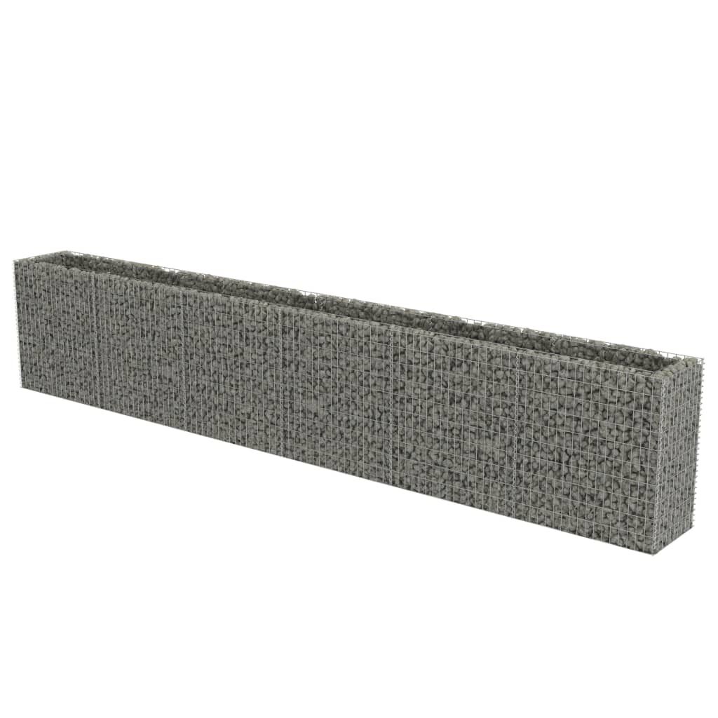vidaXL Συρματοκιβώτιο-Γλάστρα Υπερυψωμένη 540x50x100 εκ. Γαλβ. Χάλυβας