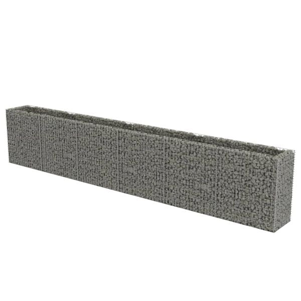 vidaXL Συρματοκιβώτιο-Γλάστρα Υπερυψωμένη 540x50x100 εκ. Γαλβ. Χάλυβας