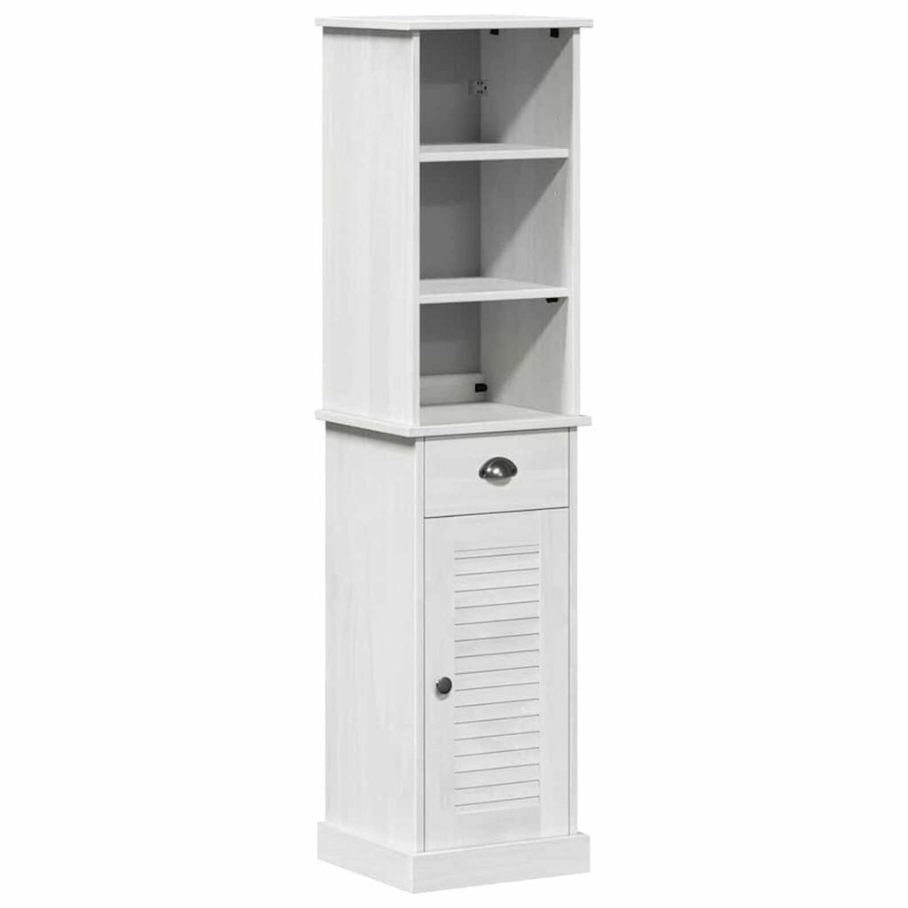 vidaXL Σετ Επίπλων Μπάνιου 2 pcs Καφέ και Λευκό 37 x 34 x 150 εκ