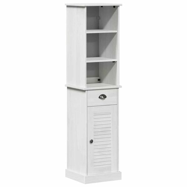 vidaXL Σετ Επίπλων Μπάνιου 2 pcs Καφέ και Λευκό 37 x 34 x 150 εκ