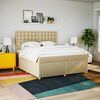 vidaXL &Kappa;&rho;&epsilon;&beta;ά&tau;&iota; Boxspring &mu;&epsilon; &Sigma;&tau;&rho;ώ&mu;&alpha; &Kappa;&rho;&epsilon;&mu; 180x200 &epsilon;&kappa;. &Upsilon;&phi;&alpha;&sigma;&mu;ά&tau;&iota;&nu;&omicron;