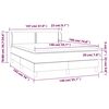 vidaXL &Kappa;&rho;&epsilon;&beta;ά&tau;&iota; Boxspring &mu;&epsilon; &Sigma;&tau;&rho;ώ&mu;&alpha; &Alpha;&nu;&omicron;&iota;&chi;&tau;ό &Gamma;&kappa;&rho;&iota; 140x190 &epsilon;&kappa;. &Beta;&epsilon;&lambda;&omicron;ύ&delta;&iota;&nu;&omicron;